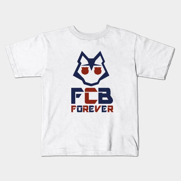 Wolf FCB forever Kids T-Shirt by Forart